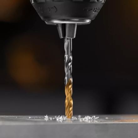 Сверло спиральное по металлу Denzel 4,2 x 75 мм, Р6М5, Golden Tip, 718230 купить в Кургане