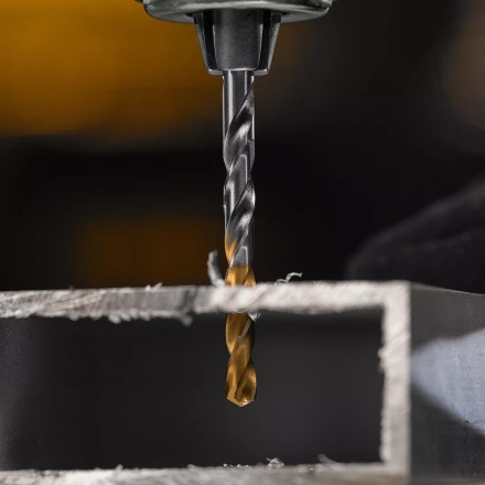 Сверло спиральное по металлу Denzel 4,2 x 75 мм, Р6М5, Golden Tip, 718230 купить в Кургане