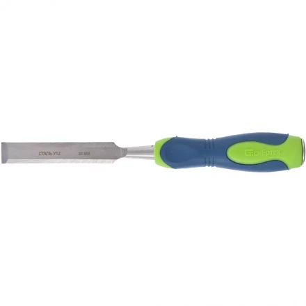 Долото-стамеска 20мм двухкомпонентная рукоятка Сибртех артикул 24485 купить в Кургане