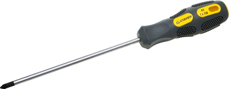 Отвертка STAYER "MAX-GRIP" Regular, Cr-V, намагниченная, PZ №1х200мм 25822-1-200 G купить в Кургане