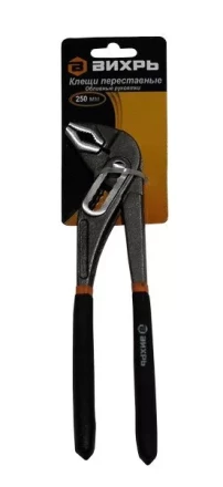 Клещи переставные 250 мм обливные рукоятки Вихрь купить в Кургане