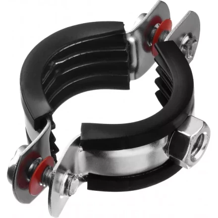 Хомут трубный с гайкой, оцинкованный, 1&quot;, 9шт, ЗУБР Мастер 37850-32-37 37850-32-37 купить в Кургане