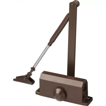 Доводчик дверной ЗУБР &quot;ПРОФЕССИОНАЛ&quot;, для дверей массой до 80 кг, цвет коричневый 37912-80 купить в Кургане