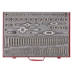 Набор метчиков и плашек М2-М18 110 шт металлический кейс Matrix 773110