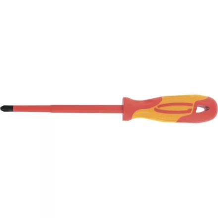 Отвертка диэлектрическая SL5,5*125мм CrMo до 1000В двухкомпонентная рукоятка Gross 12943 купить в Кургане