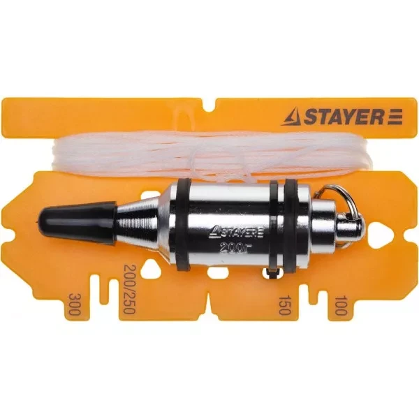Отвес STAYER "PROFI" строительный со шнуром, с противоударными ободками, 600 г 06352-60 купить в Кургане
