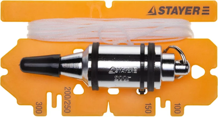 Отвес STAYER "PROFI" строительный со шнуром, с противоударными ободками, 600 г 06352-60 купить в Кургане