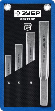 ЗУБР Двутавр, 4 шт, набор слесарных зубил по металлу, Профессионал (2104-H4) купить в Кургане