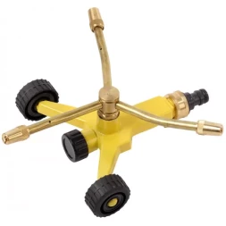 Распылитель GRINDA 3-х лопастной латунный, регулируемый, на колесах 8-427616
