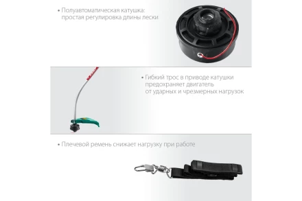 ЗУБР 1300 Вт, ш/с 38 см, сетевой триммер (ТСВ-38-1300) купить в Кургане