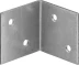 ЗУБР УМШ-1.5, 40 x 40 x 40 x 1.5 мм, белый цинк, широкий мебельный уголок (31034-40) купить в Кургане