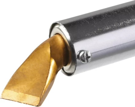 Паяльник, ЗУБР &quot;МАСТЕР&quot; 55303-300, с выключателем, деревянной рукояткой и долговечным жалом, 300Вт, клин 55303-300 купить в Кургане