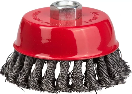 STAYER &quot;PROFESSIONAL&quot;. Щетка чашечная для УШМ, жгутированная стальная проволока 0,5мм, 100ммхМ14 35128-100_z01 купить в Кургане
