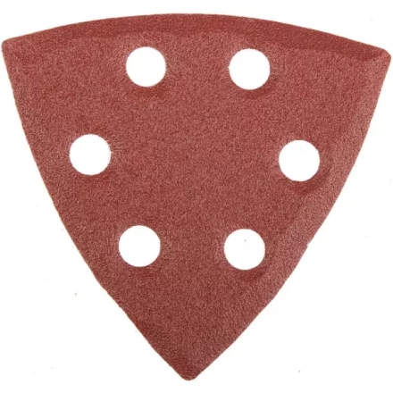 Треугольник шлифовальный универсальный STAYER &quot;MASTER&quot; на велкро основе, 6 отверстий, Р120, 93х93х93мм, 5шт 35460-120 купить в Кургане