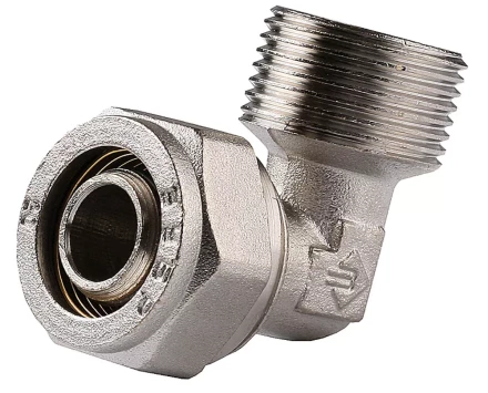 Уголок ЗУБР с наружной резьбой, цанга-штуцер, 3/4&quot;х20х2,0 мм, никель 51409-20-3/4 купить в Кургане
