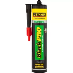 Герметик STAYER "MASTER" нейтральный силиконовый, прозрачный, 260мл 41217-2_z01