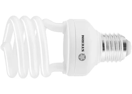Лампа компактная люминесцентная полуспиральная 15W 4100K E27 8000ч Stern 90912 купить в Кургане