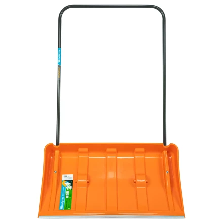 Движок для уборки снега пластиковый, 795х435х1280 мм, стальная рукоятка, усиленный, Сибртех 61669 купить в Кургане