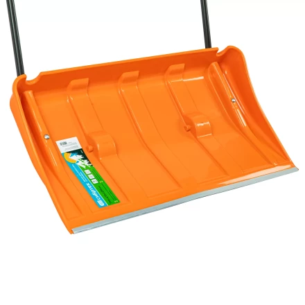 Движок для уборки снега пластиковый, 795х435х1280 мм, стальная рукоятка, усиленный, Сибртех 61669 купить в Кургане