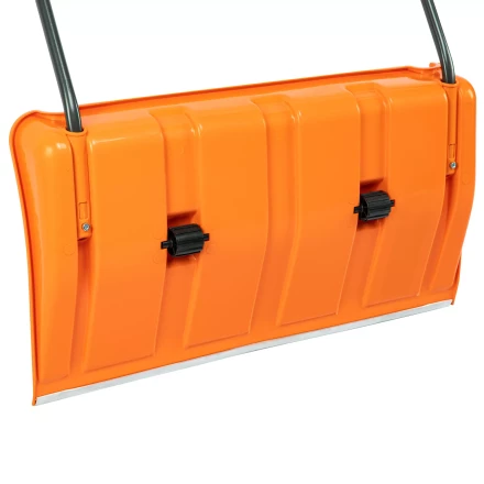 Движок для уборки снега пластиковый, 795х435х1280 мм, стальная рукоятка, усиленный, Сибртех 61669 купить в Кургане