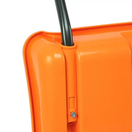 Движок для уборки снега пластиковый, 795х435х1280 мм, стальная рукоятка, усиленный, Сибртех 61669 купить в Кургане