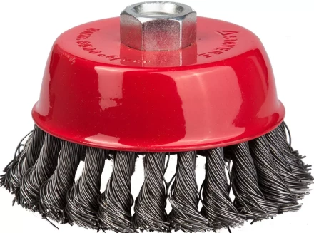 STAYER &quot;PROFESSIONAL&quot;. Щетка чашечная для УШМ, жгутированная стальная проволока 0,5мм, 80ммхМ14 35128-080_z01 купить в Кургане