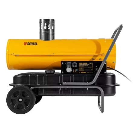 Дизельная тепловая пушка Denzel NHG-20i, 20 кВт, 600 м3/ч, непрямой нагрев, цифровой термостат купить в Кургане