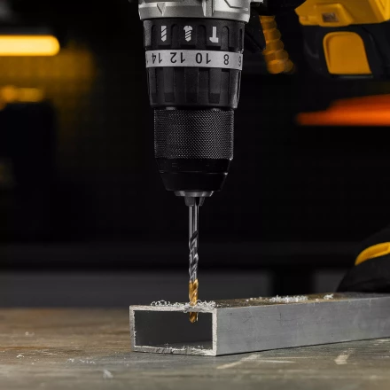 Сверло спиральное по металлу Denzel 5 x 86 мм, Р6М5, Golden Tip, 718233 купить в Кургане