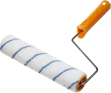 Валик NYLON ПОЛИАМИД малярный в сборе, ворс 6мм, бюгель 6мм, 40х240мм, STAYER Master 03041-24 купить в Кургане