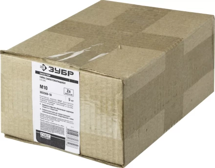 Гайка ЗУБР &quot;МАСТЕР&quot; DIN 985 самостопорящаяся, с нейлоновым кольцом, класс прочности 8, оцинкованная, M10, 5кг 303580-10 купить в Кургане