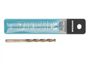 Сверло спиральное по металлу, 5,5 мм, HSS-Co  GROSS 72319 купить в Кургане