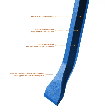 Ломы монтажные шестигранные серия ПРОФЕССИОНАЛ купить в Кургане