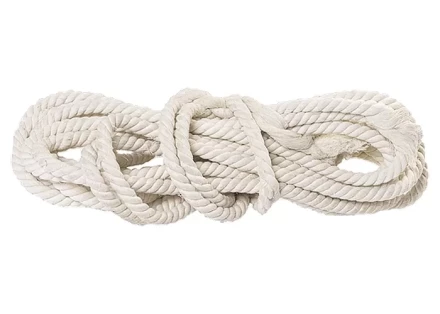 Веревка хлопчатобумажная D 16 мм L 11 м крученая 497 кгс Россия 94004 купить в Кургане