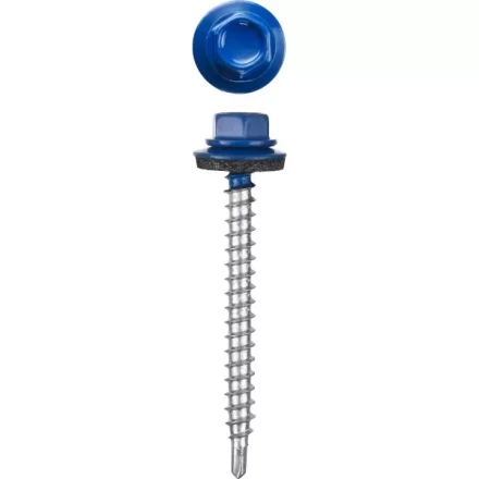 Саморезы СКМ кровельные, RAL 5005 синий насыщенный, 19 x 5.5 мм, 2 500 шт, для металлических конструкций, STAYER 30300-55-019-5005 купить в Кургане