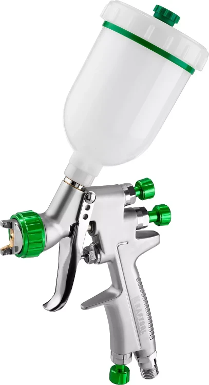 Краскопульт пневматический KRAFTOOL "PRO" Jeta 3000 mini, HVLP, c верхним бачком, 0,8мм 06561-0.8 купить в Кургане