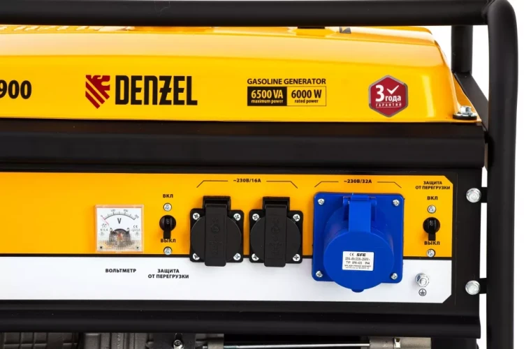 Генератор бензиновый DENZEL GE 7900 94638 купить в Кургане