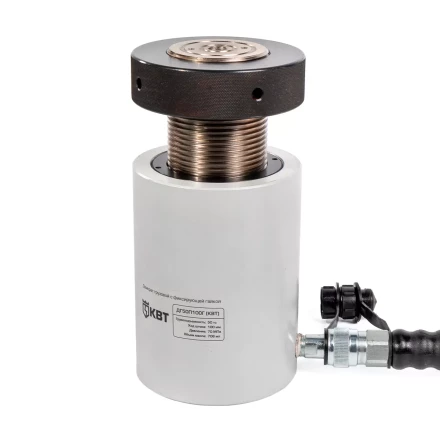 Домкрат грузовой с фиксирующей гайкой КВТ ДГ-100П50Г серия ПРОФИ (84586) купить в Кургане