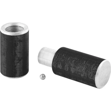 Петля гаражная с шаром D 18 x 100 мм 4 шт Россия Сибртех 920033 купить в Кургане