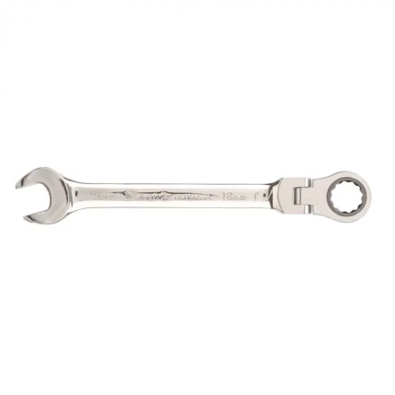 Ключ комбинированный трещоточный Matrix 18 мм шарнирный зеркальный хром 14842 купить в Кургане