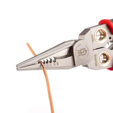 Мультитул-длинногубцы КВТ MT-03 (6 в 1) с функцией снятия изоляции и резки (102401) купить в Кургане