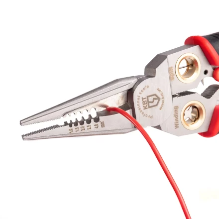 Мультитул-длинногубцы КВТ MT-03 (6 в 1) с функцией снятия изоляции и резки (102401) купить в Кургане