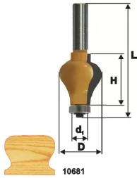 Фреза по дереву кромочная фигурная для перил 32х38 твердосплав ц/хв 12 ЭНКОР 10681