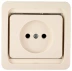 Розетка СВЕТОЗАР &quot;ГАММА&quot; одинарная, цвет бежевый, 16А/~250В SV-54100-B купить в Кургане