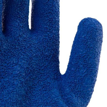 Перчатки трикотажные, полиэфирные, латексное рельефное покрытие, размер 9// Сибртех 677525 купить в Кургане