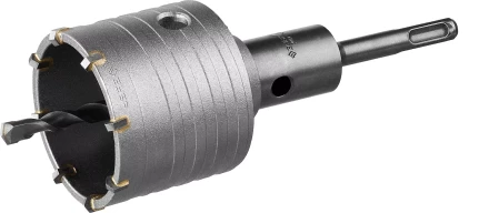 Коронка ЗУБР буровая, коническая посадка центрирующего сверла, SDS-Plus хвостовик, в сборе, 68мм 2918-68_z01 купить в Кургане