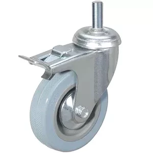 Колесо аппаратное поворотное SCtgb 42 100 мм с болтом и тормозом (F) 1003630 купить в Кургане