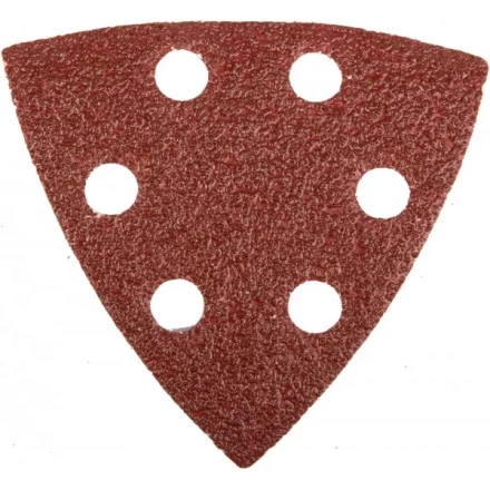 Треугольник шлифовальный универсальный STAYER &quot;MASTER&quot; на велкро основе, 6 отверстий, Р40, 93х93х93мм, 5шт 35460-040 купить в Кургане
