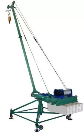 Кран стреловой поворотный "МАСТЕР-3" 1000 кг 50 м с противовесами без колес 1010284 купить в Кургане