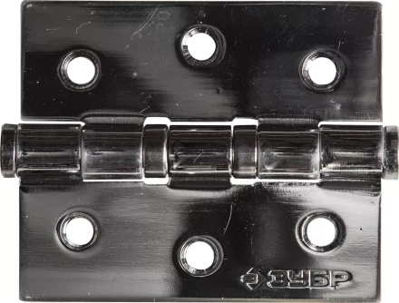 Петля универсальная ЗУБР &quot;ЭКСПЕРТ&quot;, 2 подшипника, цвет хром (CP), с крепежом, 75х63х2,5мм, 2 шт 37601-075-2 купить в Кургане