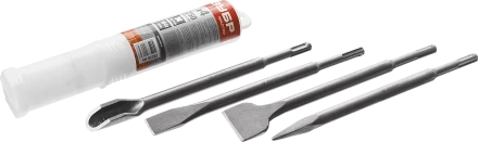 Набор зубил ЗУБР 4 шт 250 мм SDS-Plus 29230-Н4 купить в Кургане